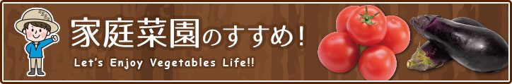 家庭菜園のすすめ！